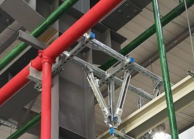 伽师该抗震支架的整体式支吊架结构协调性好
